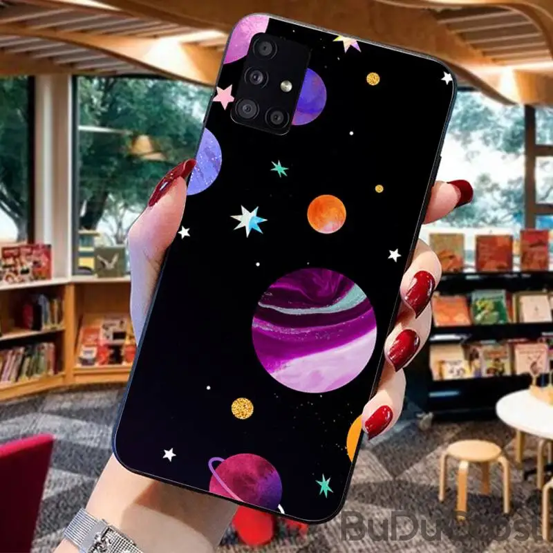 

Cartoon planet galaxy Phone Case for Samsung A91 01 10S 11 20 21 31 40 50 70 71 80 A2 CORE A10