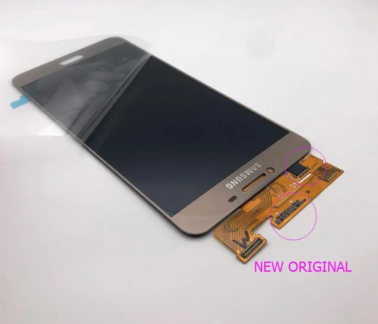 ORIGINAL C7 GOLD 5,7 '' ЖК-дисплей полная сборка для samsung Galaxy C7 pro C7000 ЖК-экран Сенсорная панель дигитайзер стекло - Цвет: ORIGINAL C7 GOLD