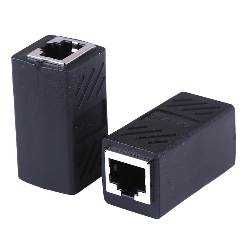 

2 шт RJ45 сетевой разъем встроенный Cat7/Cat6/Cat5e Ethernet коаксиальный кабель удлинитель адаптер