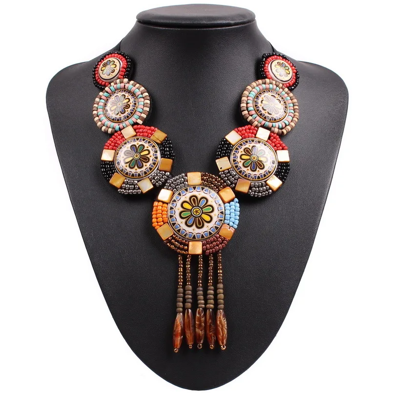 Новинка 2017 года Дизайн модные Винтаж Красочные эмаль Большой Коренастый себе