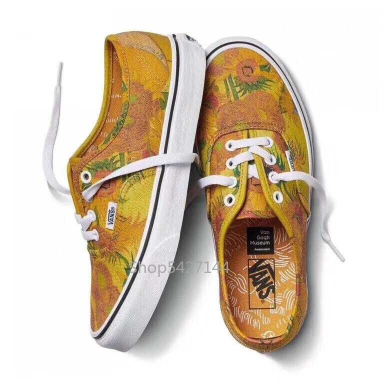 Подсолнухи без застежек VANSES x Vincent Van Gogh Old Skool|Катание на скейтборде| |