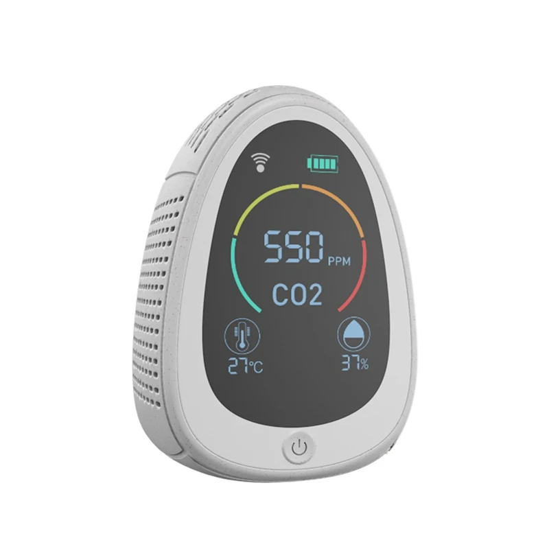 CO2 Detector Meter WIFI Air Quality Monitor Air Analyzer Temperature And Humidity Sensors LCD Display For Home Office