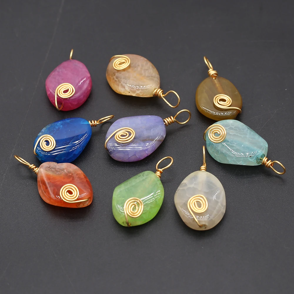 Лидер продаж, натуральный камень, агат дракона неправильной формы, подвеска ручной работы с цветными онисками, подвески для рукоделия, изготовление ожерелья, ювелирные изделия 16x33 мм