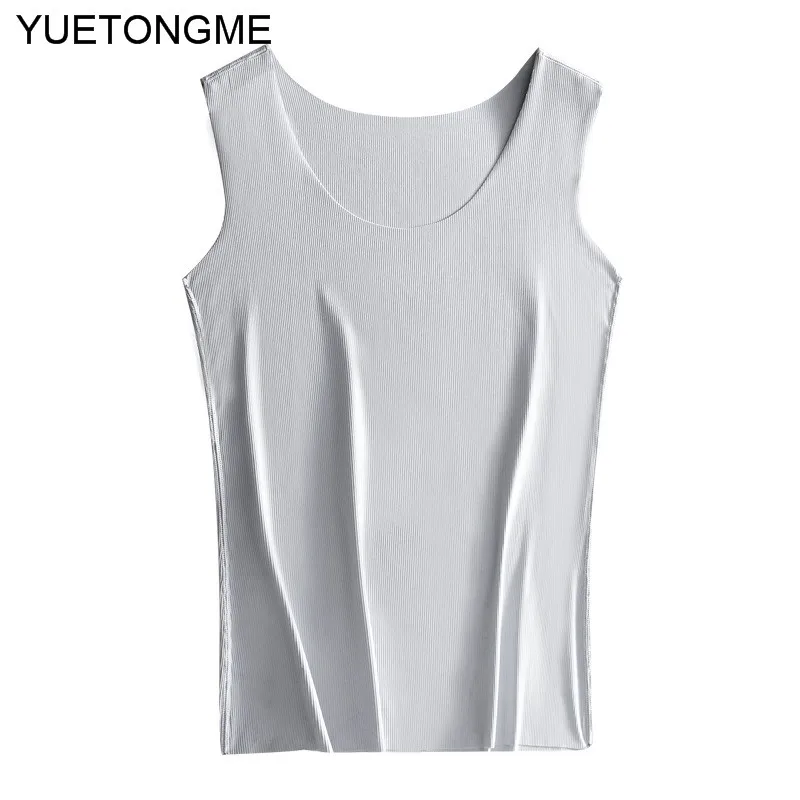 Женский топ без рукавов с U-образным вырезом | Женская одежда