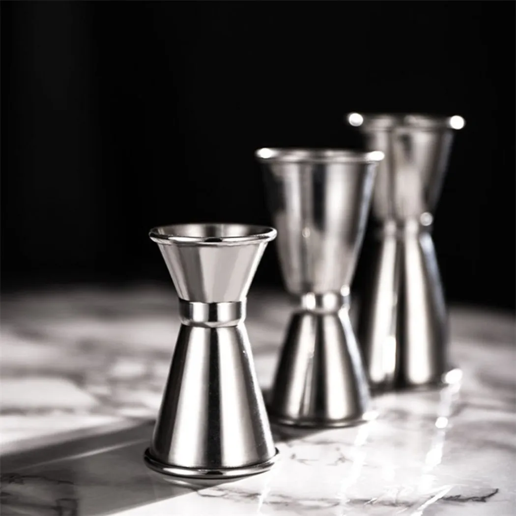 

Stainless Steel Cocktail Shaker Measure Cup Dual Shot Drink Spirit Measure Wine And Liquid,Milk High Quality