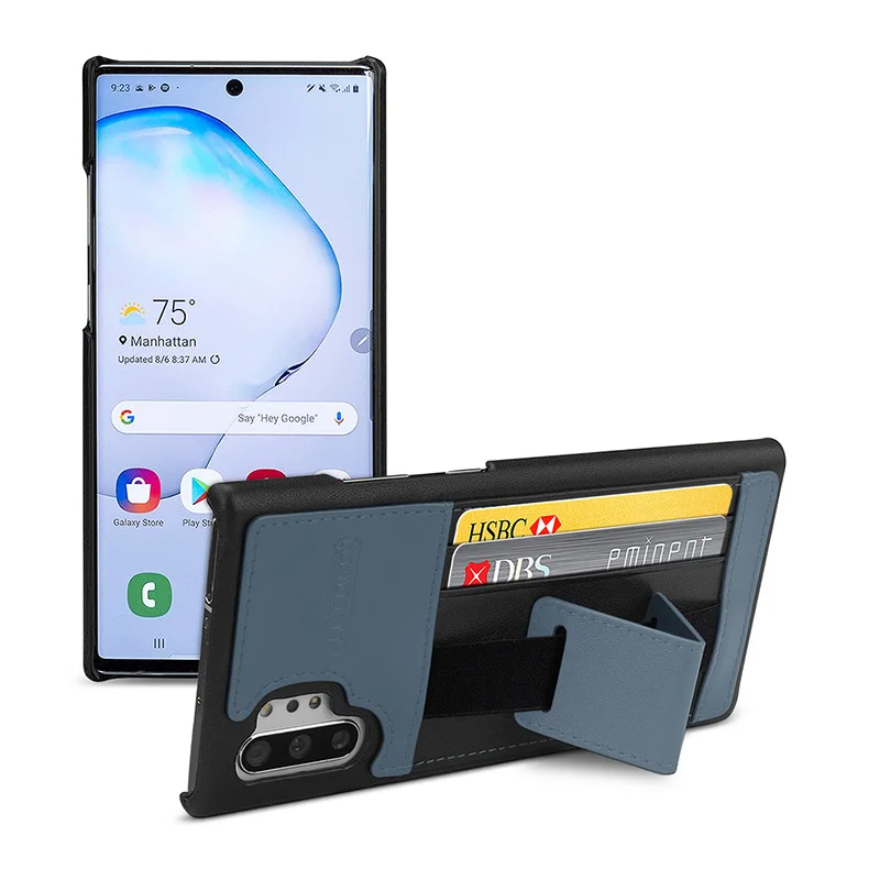 Многофункциональная сумка из натуральной коровьей кожи для samsung Galaxy Note 10 Plus, чехол-кошелек с отделениями для карт, флип-чехол Note 10