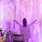 3 м светодиодная гирлянда штора вечерние с утолщённой меховой опушкой, настенные светильники в помещении usb светодиодные фонари для украшения на свадьбу (по обеим сторонам), украшение для комнаты, комнату