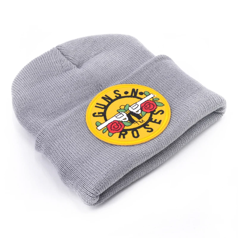 Шерстяные шапки с логотипом Guns N Roses 6 цветов вязаные мужские зимние головные
