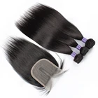 Пряди волос с застежкой 4*1 T, 200 гкомпл. индийские человеческие волосы для наращивания, натуральный цвет, средняя часть, T кружевная застежка