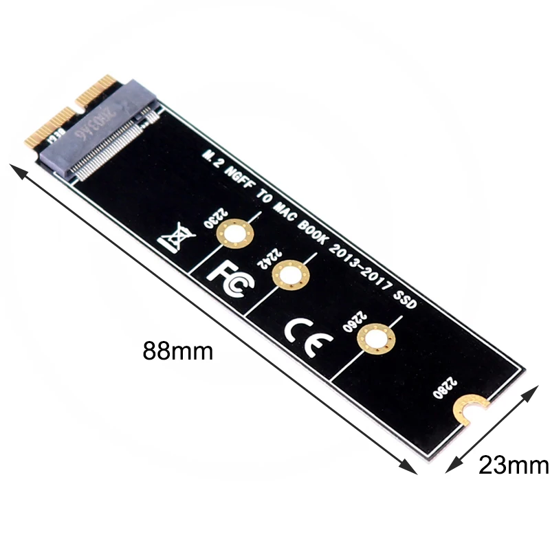 

M.2 NVME SSD adapter for macbook pro NVME M.2 M2 PCI-e ssd adapter for MACBOOK Air 2013 2014 2015 2017 A1465 A1466