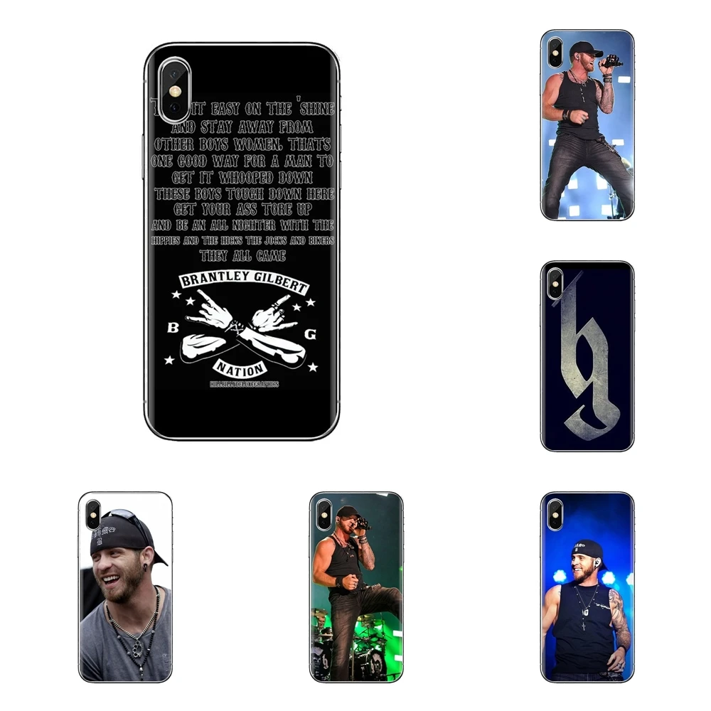 For iPod Touch Apple iPhone 4 4S 5 5S SE 5C 6 6S 7 8 X XR XS Plus MAX Silicone Phone Case Covers Brantley Gilbert Country rocker |