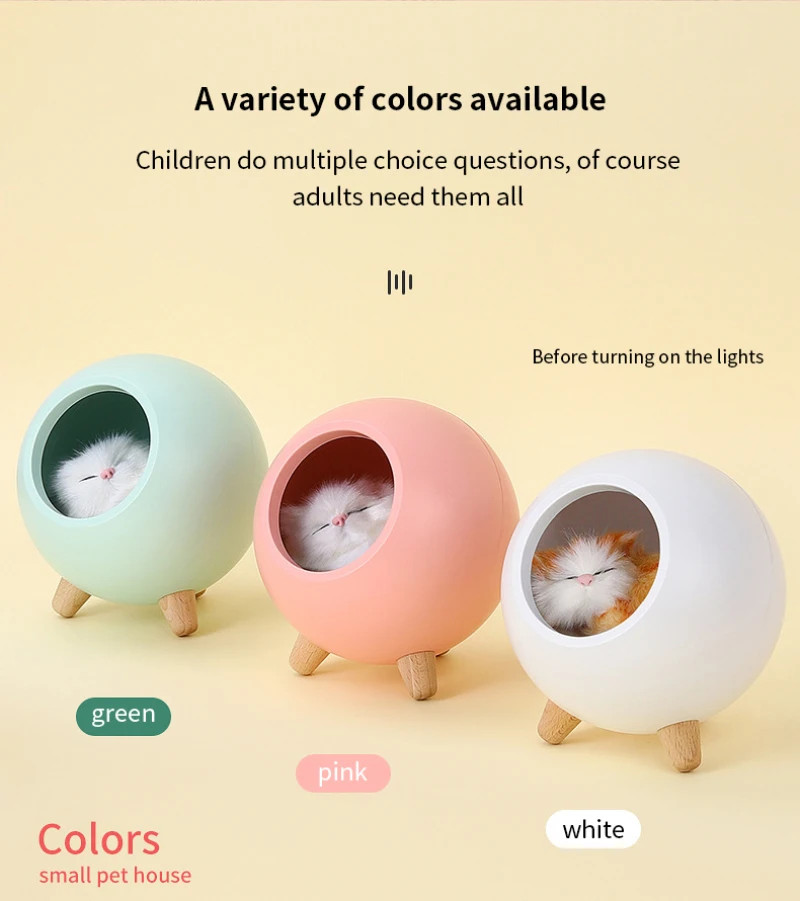 Новинка 2021 bluetooth-динамик для домашних животных с плавным затемнением трехцветная