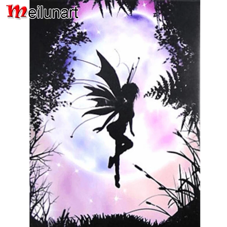 

Набор для алмазной вышивки с изображением Феи из мультфильма «сделай сам» 5d, вышивка крестиком, квадратные круглые наборы для украшения сте...