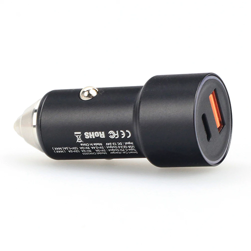 12v-24v Dual USB зарядное устройство автомобильное для Мобильный телефон Металл