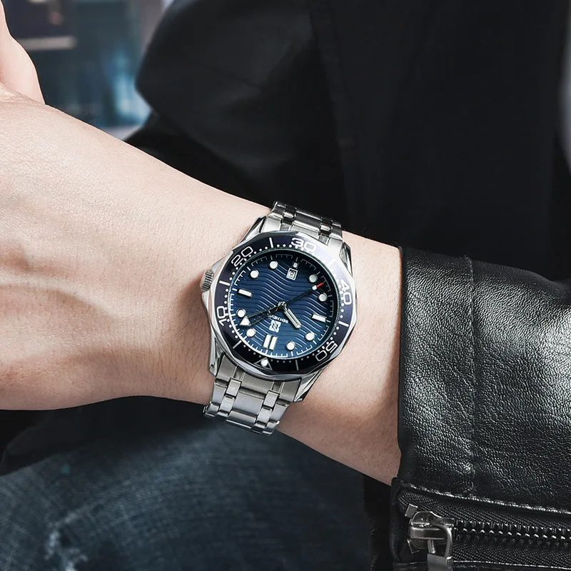 2020 новые стальные мужские часы топового бренда роскошные высококачественные