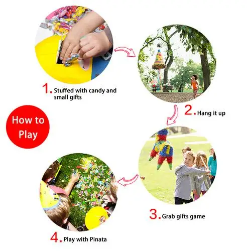 

Hot Diamond Pinata Children Birthday Party Toys Aluminum Foil Pinata Props Supplies Kids Birthday Festive Party Decoration