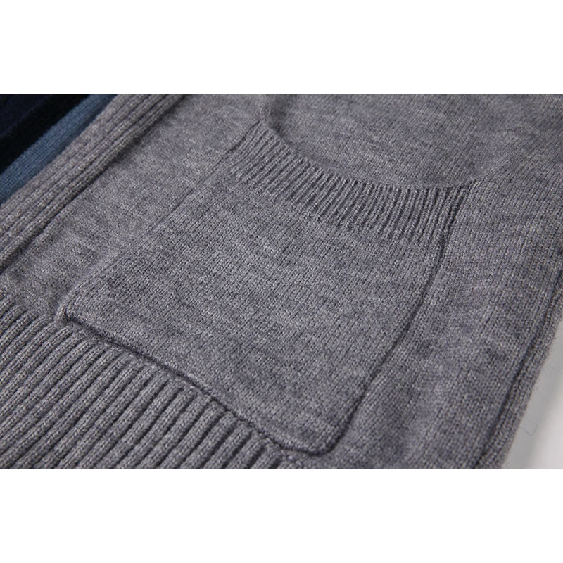 Женский трикотажный кардиган с V-образным вырезом длинным рукавом |