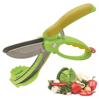 new multifunctional smart scissors salad vegetable scissors combo double scissors kitchen tools gadgets dropshipping