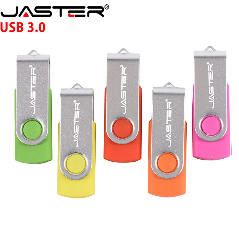 JASTER USB3.0 поворотный USB флеш накопитель 256 ГБ 128 Гб 64 32 16 8 4 Флешка высокого качества