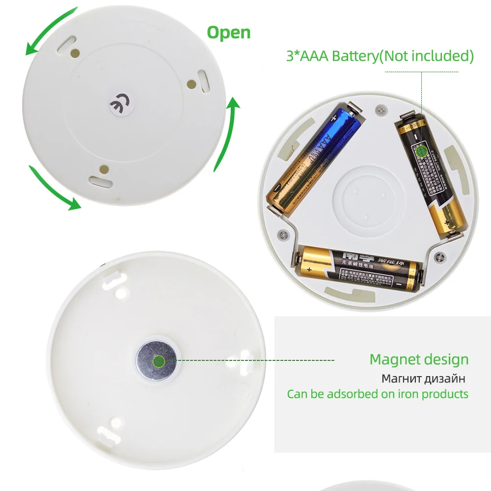 Ночник с датчиком движения декоративная лампа для спальни 6 светодиодов