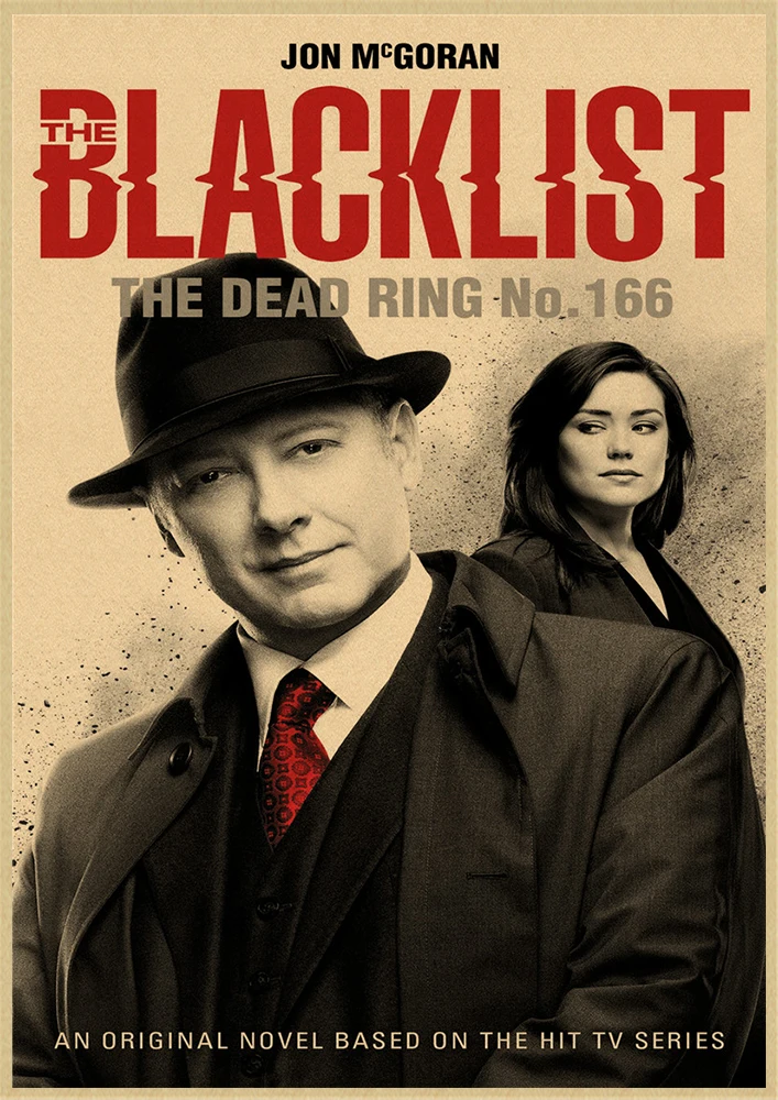 Плакаты из крафт-бумаги по мотивам фильма черный список настенные постеры