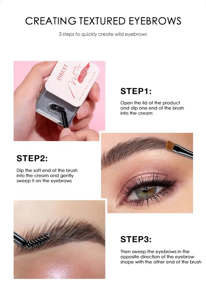 Натуральное 3D Мыло для бровей 1 шт. набор долговечного водостойкого Средства