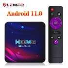 LEMFO H96 Max V11 Tv Box Android 11 Smart Tv BOX Set Top Tv Box 4K HD Youtube Google Bluetooth WIFI 5Ghz Game Play 64GB приставка smart tv приставка андроидтв приставка android 2021