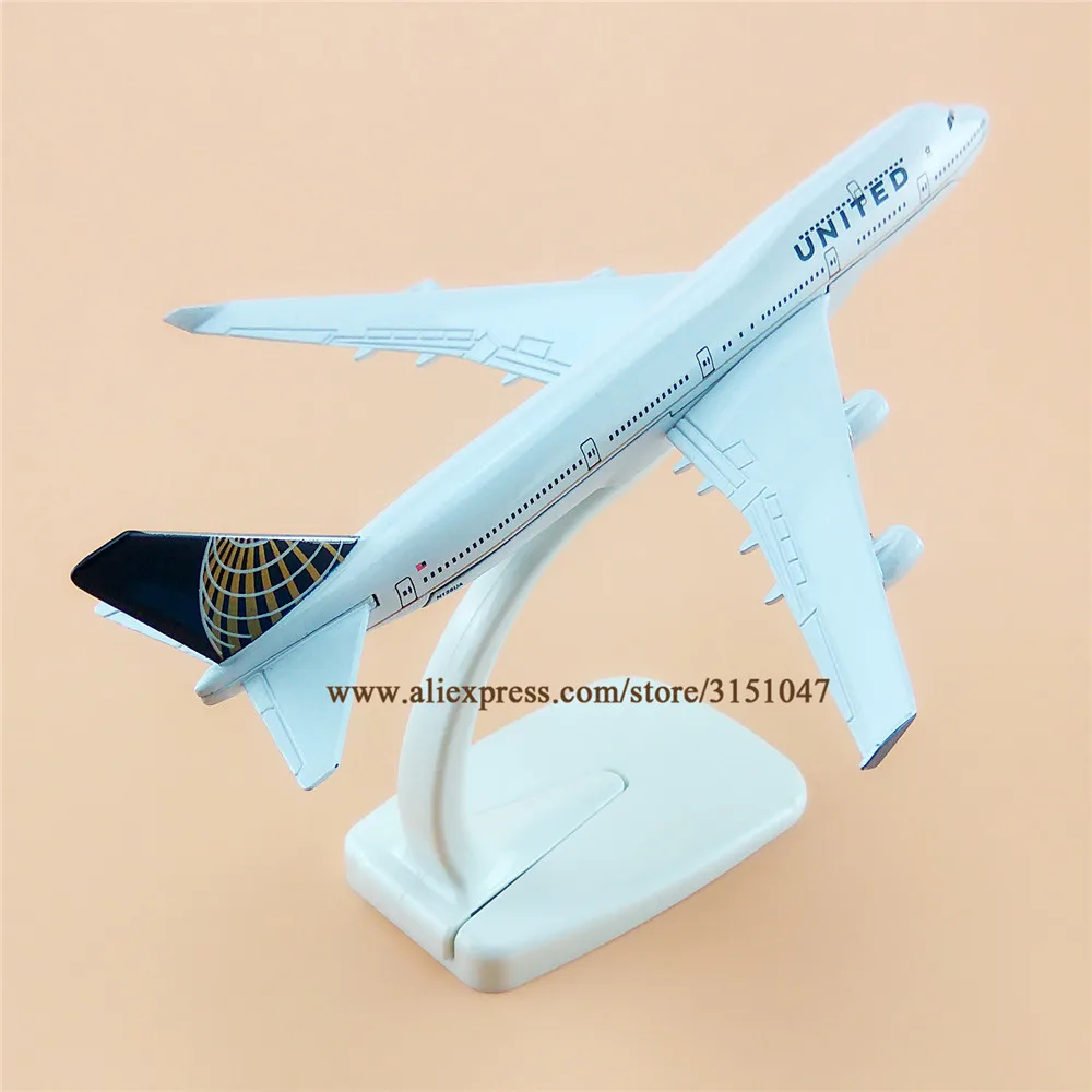 16 см Air American United Boeing 747 B747 Airlines модель самолета Модель сплав металлический самолет