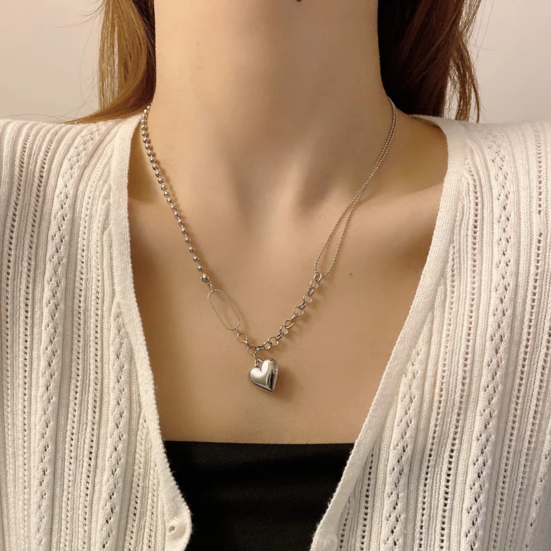 Современные ювелирные изделия в виде сердца искусственный дизайн милое