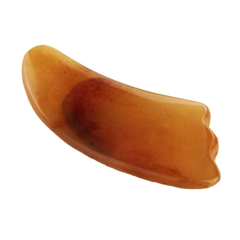 

Natural Sheep's Horn Gua Sha Scraper Face Back Neck Massager Body Health Care Facial Massager Beauty Massage Tool [Custom Logo]