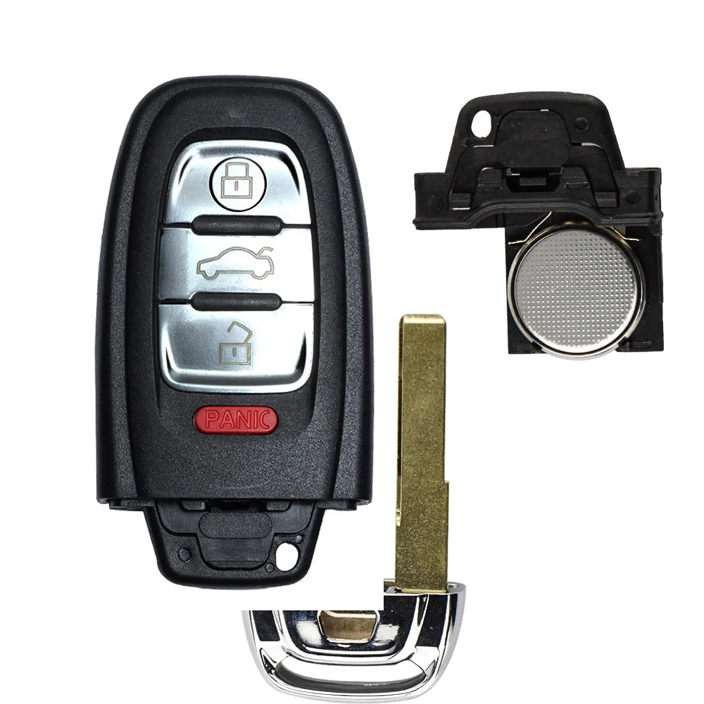 Умный ключ Okeytech с бесключевым входом для Audi RS6 RS7 A3 A4 A5 A6 B5 B6 B8 C6 C7 8P Q5 4 кнопки 315/433/868