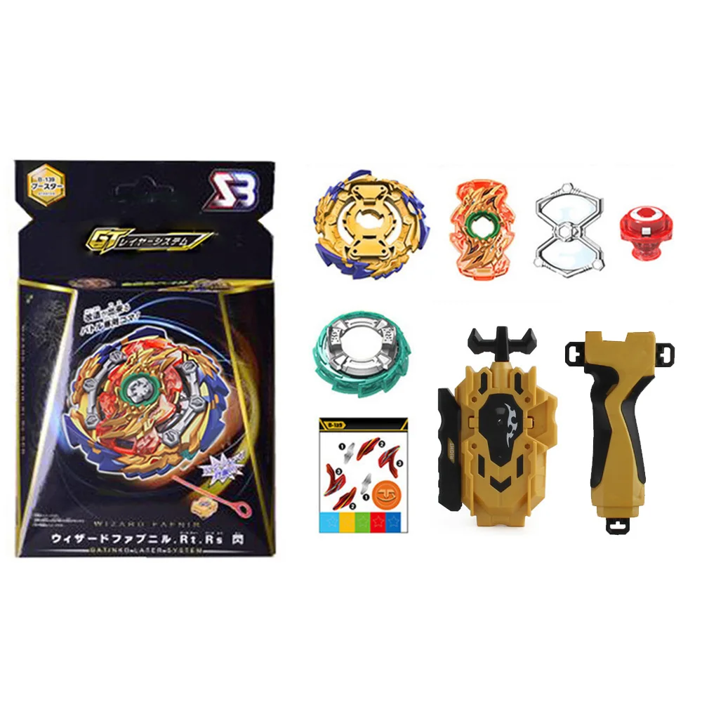 

Beybaldes Burst Metal Fusion SB GT B139 with Launcher Alloy Assemble Gyroscope Toys for Children