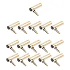 Позолоченный адаптер 3,5 мм штекер-гнездо под прямым углом 90 градусов стандартный стереоразъем для телефона компьютера