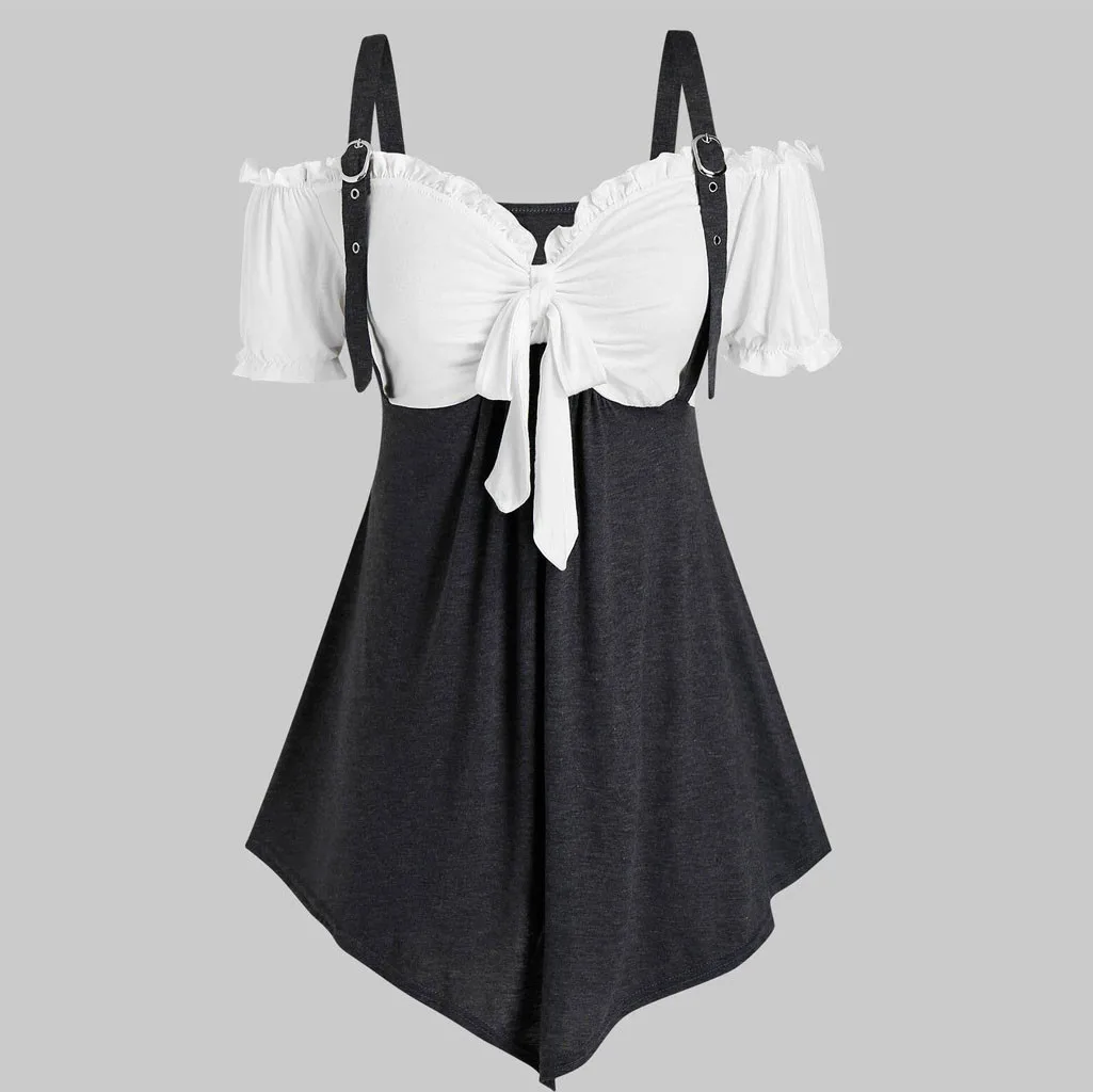 MISSOMO Summer T Shirt Women Camis Bandage Short Sleeve Sexy Off Shoulder Tops Blouse Tee Female Blusas Femininas Clothing | Женская