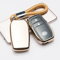 advanced soft rubber material car keychain car key bag car key case for toyota highlander rav4 rongfang crown prado alphard