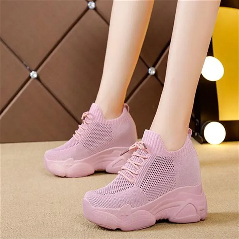 Кроссовки женские на массивной платформе повседневная обувь толстой подошве