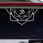 Современный половина Мандала виниловые наклейки на автомобильные окна съемный Водонепроницаемый Ом Йога Цветок зеркальное стекло автомобиля стикер в стиле Бохо украшения настенные 4712