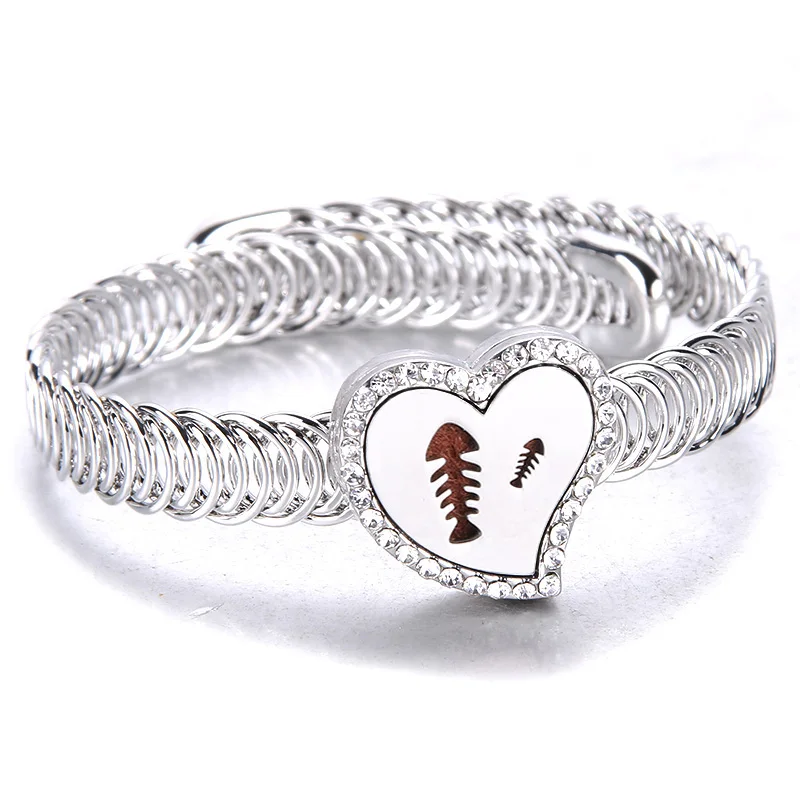 Новые ювелирные изделия с диффузором забавный браслет кристаллом в форме сердца