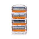Бритвенные лезвия для станков Gillette, Fusion, 4 шт.лот, 5 лезвий