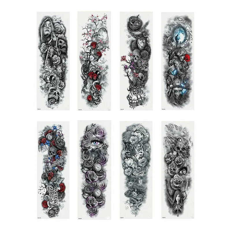 2020 Новая летняя большая рука временные татуировки наклейки красочные поддельные