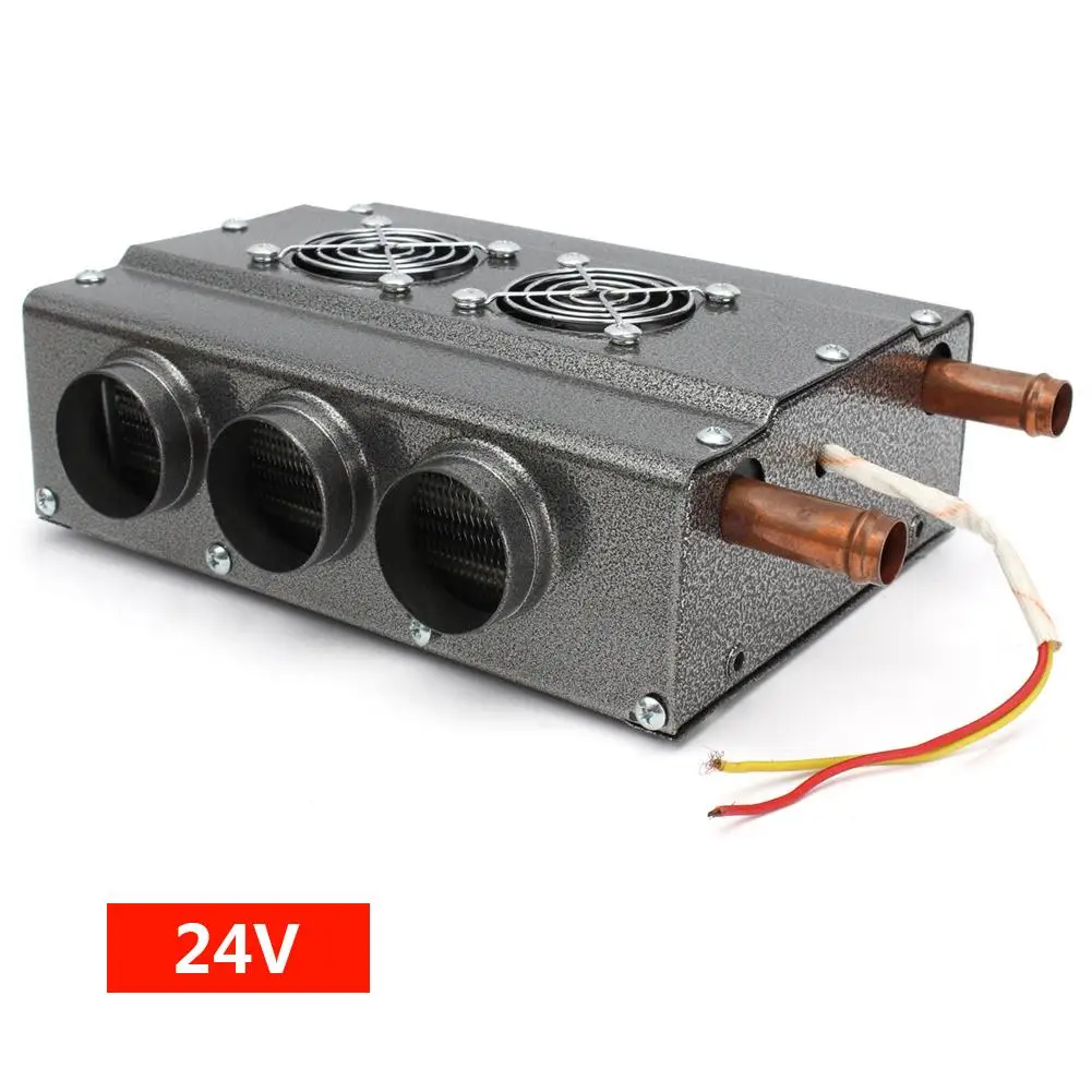 Gray 24V Универсальный DC12-24V автомобильный обогреватель грузовика Автомобильная сантехника кондиционер прибор против запотевания стекол Электрический воздухонагреватель отопитель ветрового стекла - Название цвета: Gray 24V