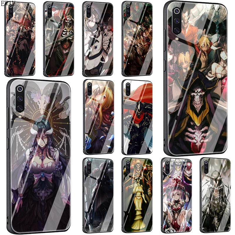 Чехол для телефона EWAU Overlord из закаленного стекла в стиле аниме Xiaomi 5X 6X 8 Lite 9 A1 A2 F1