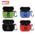 Мультяшный чехол для наушников Marvel для Sony WF-1000XM3, силиконовый защитный чехол, чехол для беспроводных Bluetooth наушников, портативный чехол с крючком