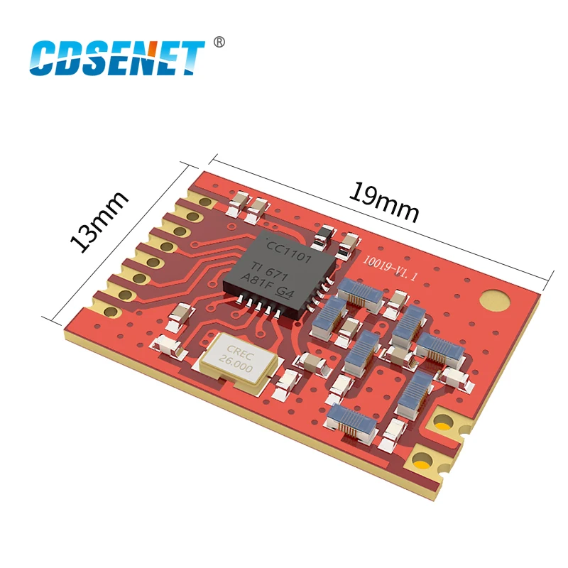 Беспроводной приемопередатчик CC1101 868 МГц радиочастотный модуль CDSENET приемник 10