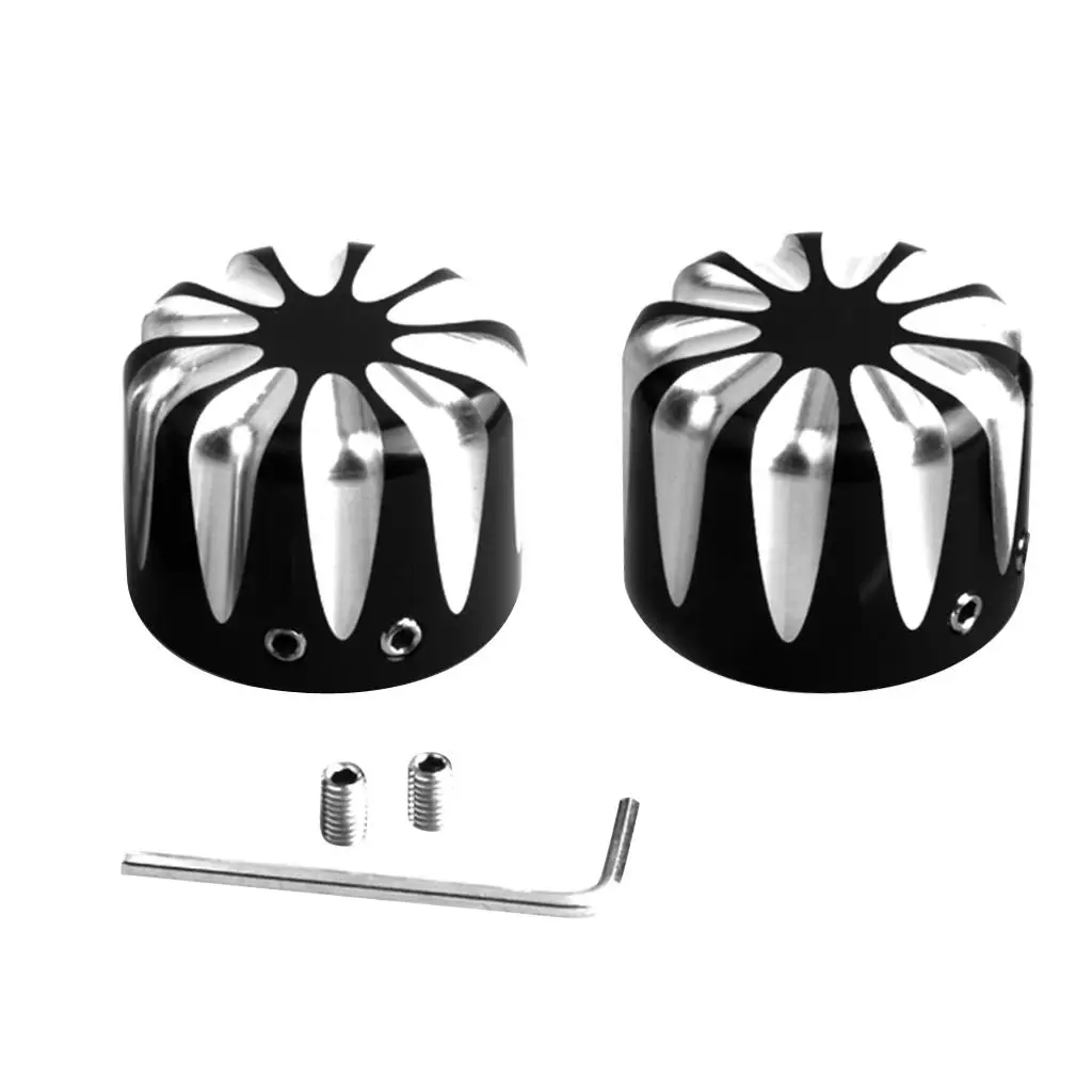 

New Motorcycle Front Wheel Axle Nut Cover & Bolts For Touring