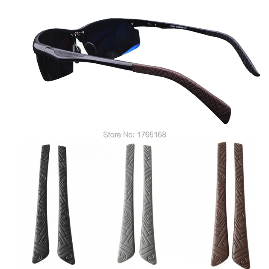 60 шт. (30 пар) противоскользящие мягкие силиконовые наконечники для очков