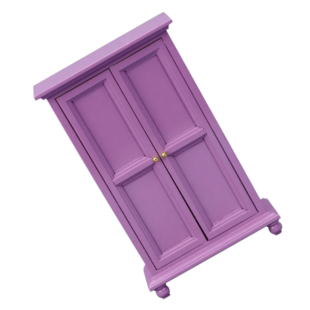 

Vivid Wardrobe Mini Wooden Wardrobe Small House Furniture for DIY