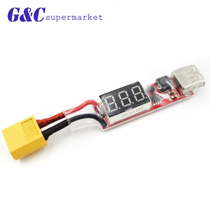 2S 6S Lipo батарея XT60 разъем к USB 5V 2A зарядное устройство конвертер адаптер для