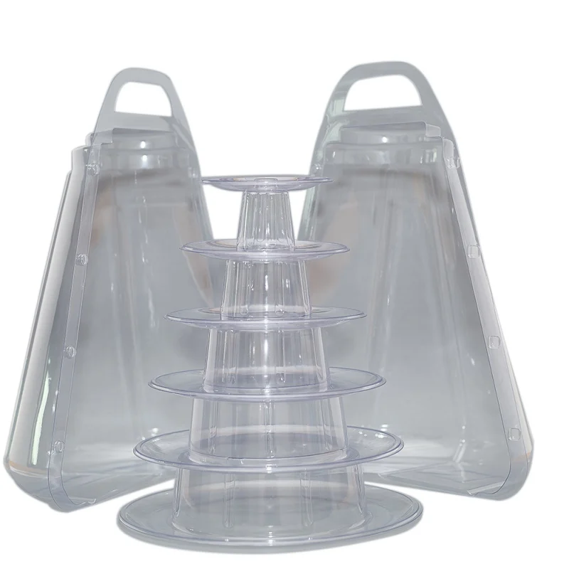 Демонстрационная башня для макаронов 4/6 уровней держатель торта в несколько