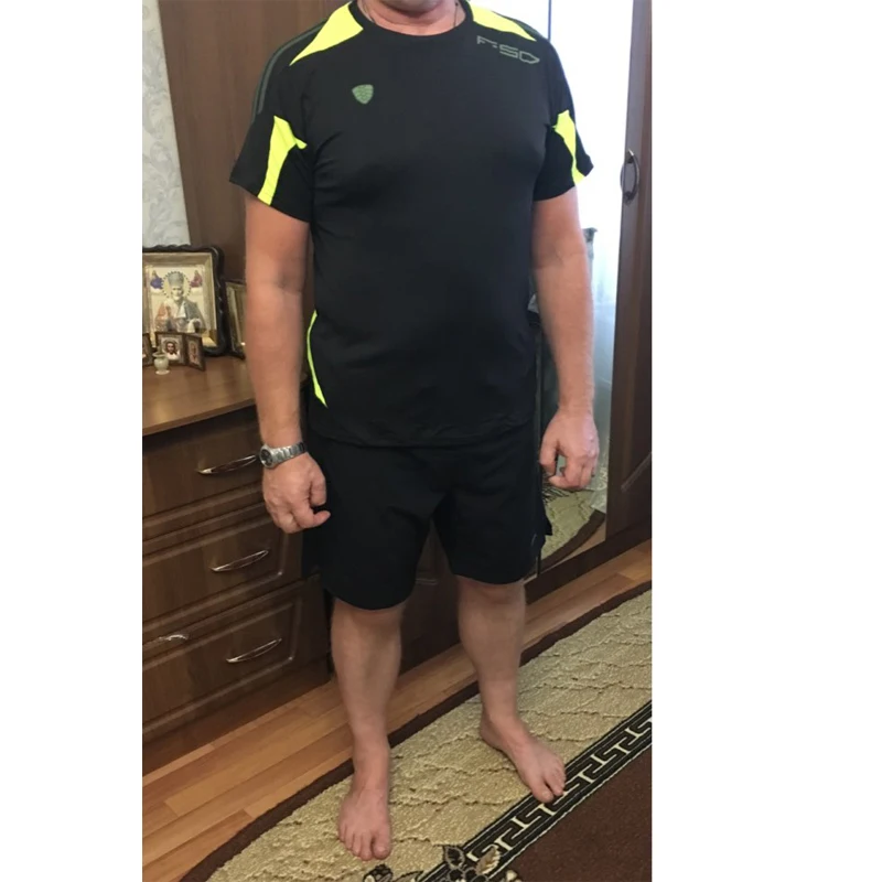 FANNAI Мужская Спортивная футболка для бега быстросохнущая фитнеса мужские топы